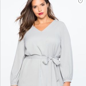 Eloquii Grey shirt dress (long sleeve)